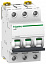 iC60N 3P 2A Автоматический выключатель 3-полюсный, 2А, 6кА (хар-ка D) Schneider Electric. Вид 1.