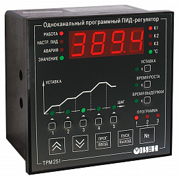 ТРМ251_Щ1.ССС Одноканальный программный ПИД-регулятор ОВЕН. Вид 1