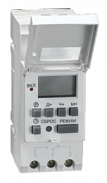 ТЭ15 Таймер цифровой 16А 230В на DIN-рейку, встроенная батарея на 150ч ИЭК. Вид 1