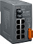 Индустриальный коммутатор: 8х10/100 Base-T Ethernet и 1 портом Multi-mode 100 Base-FX ICP DAS. Вид 1.