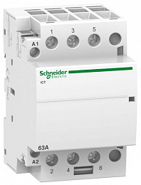 Модульный контактор ict63a 3но 127в 60гц Schneider Electric. Вид 1