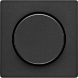 Накладка с регулирующей кнопкой для поворотного диммера (антрацитовый, бархатный лак) Q.1/Q.3 Berker