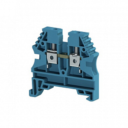 AVK 4 (RP) Клеммник на DIN-рейку 4мм² (синий) Klemsan. Вид 1