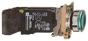 Кнопка 22мм 230в с возв. с подсв. xb4bw3345 Schneider Electric. Вид 1