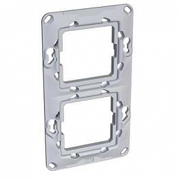 Суппорт пластик. двойной верт (57мм) Schneider Electric. Вид 1