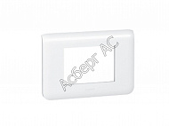 Рамка 3 модуля для суппорта 80259 (белый) Mosaic Legrand