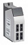 Интерфейсный модуль с 4х100 BaseFx Ethernet, Single Mode, разъемы SC MOXA. Вид 1.