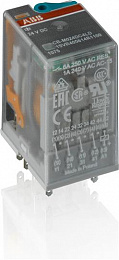 CR-M024AC4 Реле промежуточное 4ПК 6А, 24B, AС ABB. Вид 1