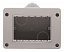 N3391 Коробка IP55 для открытой установки на 3 модуля, серия Zenit/Stylo ABB. Вид 1.