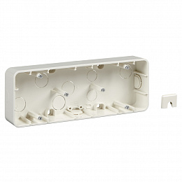 Коробка О/У, 3 поста (белый) Merten M-Trend Schneider Electric. Вид 1