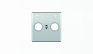 8550 PL Накладка для TV-R розетки,серия SKY, серебристый алюминий ABB. Вид 1