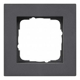 Рамка 1-постовая (антрацит) E2 Gira. Вид 1