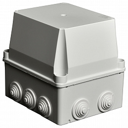 Коробка распаячная герметичная с вводами IP55 100х100х50мм ШхВхГ ABB. Вид 1