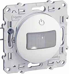 Датчик движения и присутствия, 3-проводный, 10А (белый) Odace Schneider Electric. Вид 1