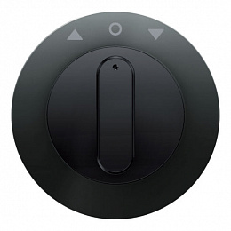 Накладка с вращающейся ручкой для жалюзийного поворотного выключателя (черный) R.1 Berker. Вид 1