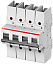 S804S D125 R Автоматический выключатель 4-полюсный, 125А, Icu=50kA (хар-ка D) ABB. Вид 1.