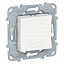 Выключатель 2-кнопочный KNX (белый) антиб. Unica new Schneider Electric. Вид 1.