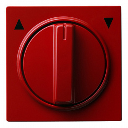 Накладка на жалюзийный выключатель (красный) S-Color Gira. Вид 1