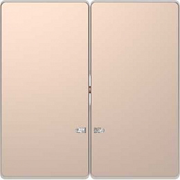 Клавиша 2-ная с линзой для led модуля (шампань) Merten D-Life Schneider Electric. Вид 1