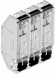 OFAX4AS31 Держатель предохранителей 3-полюсный до 1250, IP20, по полюсное открывание ABB. Вид 1