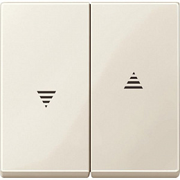 Клавиша двойная для рольставней, sm (бежевый) Merten Schneider Electric. Вид 1