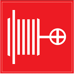 Самоклеящаяся этикетка: 150х150 мм, "Пожарный кран" ИЭК. Вид 1