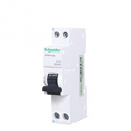 iDPN N Vigi+ Дифф. автомат 1P+N, 10A, 30mA, 6kA, тип A (хар-ка C) Schneider Electric. Вид 1