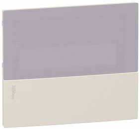 Mini pragma бежевая передняя панель встраив. щита с дымч. дв. 1ряд/6мод,италия Schneider Electric. Вид 1