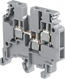 M4/6.3A.N Клеммник винтовой до 4 мм² на DIN-рейку (синий) 3 зажима TYCO. Вид 1