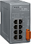8-портовый неуправляемый коммутатор 10/100/1000 BaseT(X) Ethernet, питание +12...+48 VDC, пластиковый корпус, -40...+75С ICP DAS. Вид 1.
