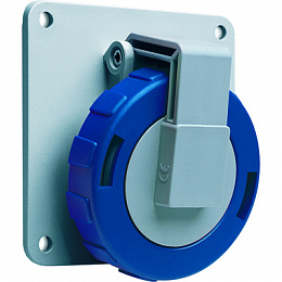 216 RAU6W Розетка панельная угловая, 16A, 2P+E, IP67 ABB. Вид 1