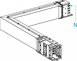 Секция угловая гориз. на заказ 1000а Schneider Electric. Вид 1