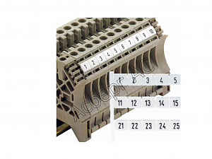 DEK 5 FW 1-50 Маркировка клеммников Weidmuller. Вид 1