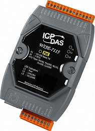 Web-программируемый контроллер, 16-bit CPU, 7 каналов ввода сигнала с термосопротивления, PoE, Modbus TCP ICP DAS. Вид 1