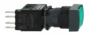 Кнопка 16мм синяя xb6ca31b Schneider Electric. Вид 1