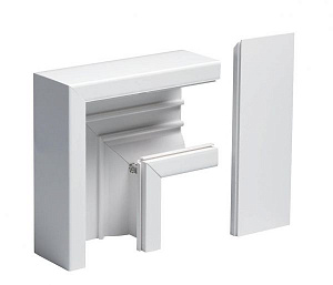 Tek-ls123-угол плоский белый Schneider Electric. Вид 1