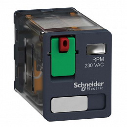 Силовое реле, 2 перекидных контакта,15А, 230B АC Schneider Electric. Вид 1