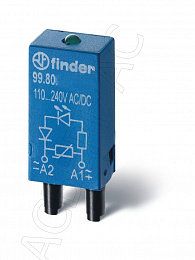 Модуль защитный со светодиодом (=28-60B DC) Finder. Вид 1
