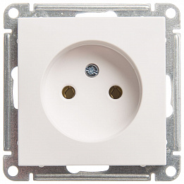 Розетка без заземления без шторок, 16А, механизм (белый) Wessen 59 Systeme Electric. Вид 1