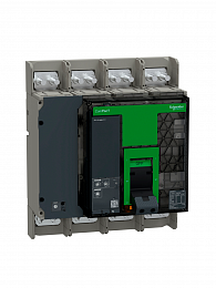 NS630bN Автоматический выключатель 4-полюсный, 630А, MIC 2.0, 50 kA Schneider Electric. Вид 1