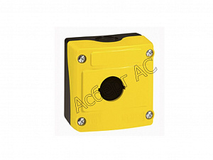 Корпус кнопочного поста на 1 элемент (жёлтый) Legrand. Вид 1