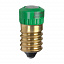Лампа светодиода E14, (зеленый) Berker. Вид 1.