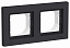 Рамка 2-постовая IP44 (карбон) Atlas Design Systeme Electric. Вид 1.