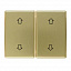 Клавиша для 2-клавишного выключатля жалюзи с оттиском «Стрелки» (металл,золотой) Arsys Berker. Вид 1.
