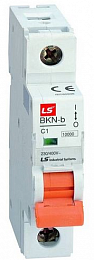 BKN-b Автоматический выключатель 1-полюсный, 10А, 10kА (хар-ка B) LSis. Вид 1