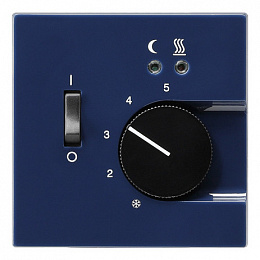 Терморегулятор с выносным датчиком (синий) S-Color Gira. Вид 1