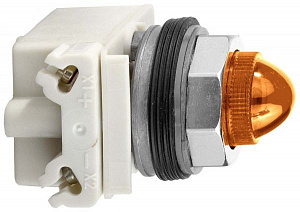 Сигнальная лампа 30мм 24в желтая 9001kp35a9 Schneider Electric. Вид 1