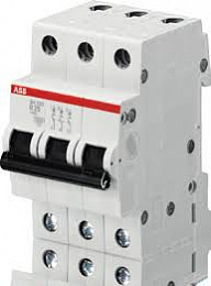 SH203 B50 Автоматический выключатель 3-полюсный, 50А, 6kA (хар-ка B) ABB. Вид 1
