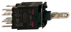 Корпус сигн.лампы 16мм 12-24в с диодом zb6zb31b Schneider Electric. Вид 1