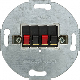 Розетка для стерео-громкоговорителя (антрацитовый, матовый) Berker. Вид 1